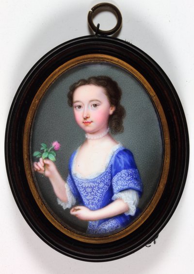 Lady Elizabeth Cavendish Bentinck, később Marchioness of Bath (zománc) alkotó: Christian Friedrich Zincke