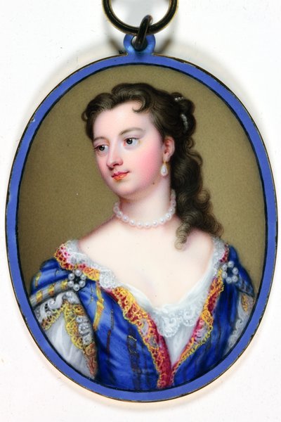 Lady Mary Wortley Montagu (zománc) alkotó: Christian Friedrich Zincke