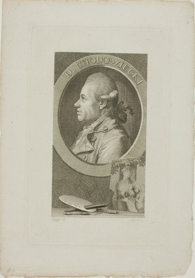 Daniel Chodowiecki portréja alkotó: Christian Gottlieb Geyser