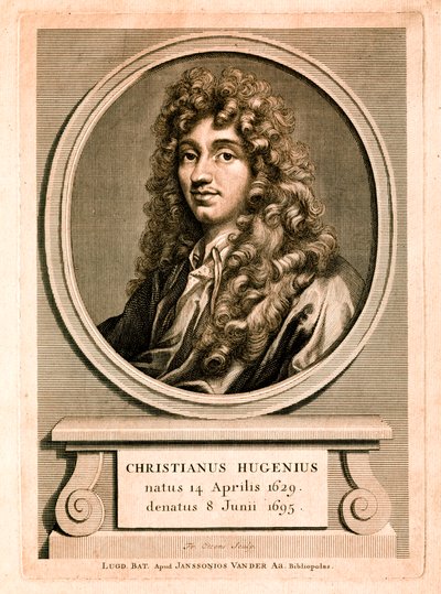 Christiaan Huygens portréja (metszet) alkotó: Christian Huygens
