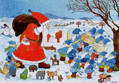 St. Nikolaus (wc papíron) alkotó: Christian Kaempf