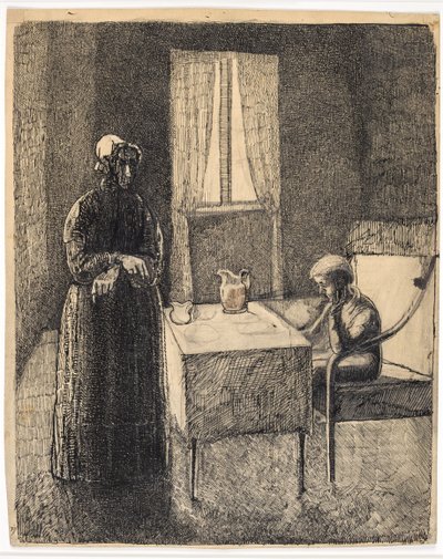 Jelenet David Copperfieldből (?) alkotó: Christian Kongstad Petersen