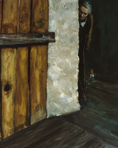 Erwartung (Nagyapák jönnek) alkotó: Christian Krohg