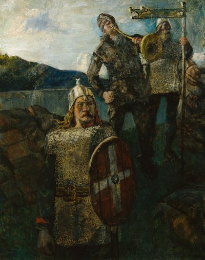 Olav király hagyta, hogy felrobbantsa a hadsereg hangját alkotó: Christian Krohg
