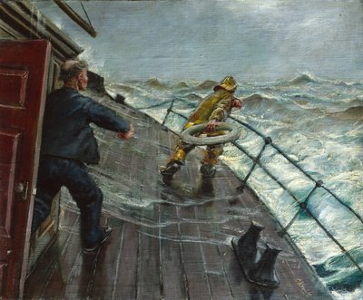 Férfi a fedélzeten (olaj, vászon) alkotó: Christian Krohg