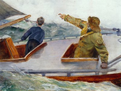 Az íjra, kb 1890 (olaj, vászon) alkotó: Christian Krohg