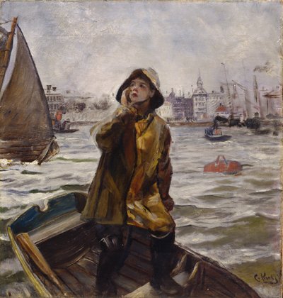 Pilóta fiú, Bergens Bay alkotó: Christian Krohg