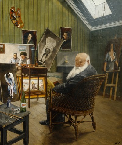 Önarckép alkotó: Christian Krohg