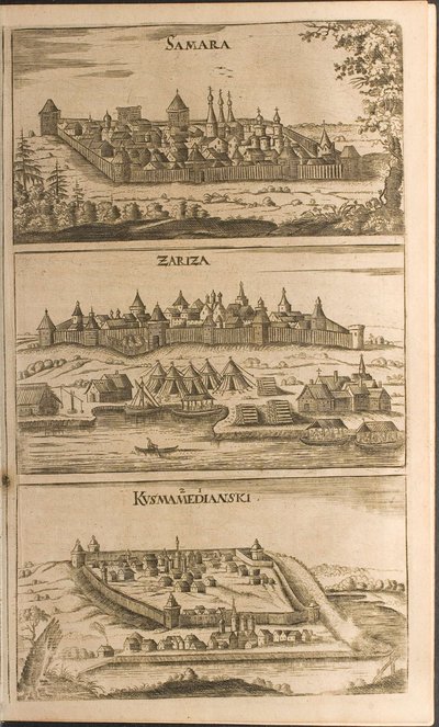 Samara, Tsaritsyn és Kozmodemyansk Illusztráció az Utazások a moszkvai nagyherceghez és a alkotó: Christian Lorenzen Rothgiesser