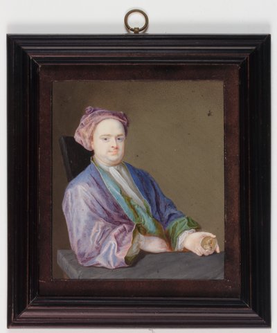 Edward, Lord Harley (akvarell elefántcsonton) alkotó: Christian Richter