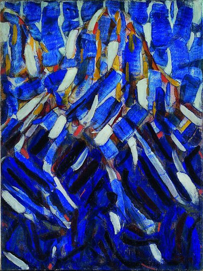 Absztrakció (a Kék-hegy) alkotó: Christian Rohlfs