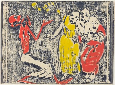 A halál mint zsonglőr, 19181919. alkotó: Christian Rohlfs