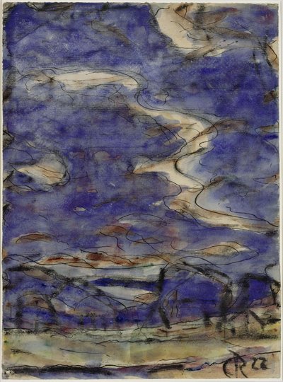 Táj felhőkkel alkotó: Christian Rohlfs