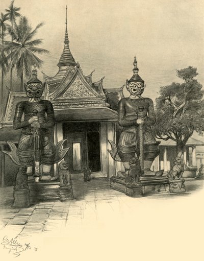 Bangkok, Sziám, 1898. alkotó: Christian Wilhelm Allers