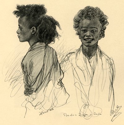„Beduin Boys in Assuan”, 1898. 30. o alkotó: Christian Wilhelm Allers