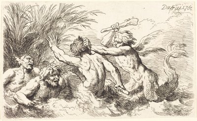 Küzdő tritónok alkotó: Christian Wilhelm Ernst Dietrich