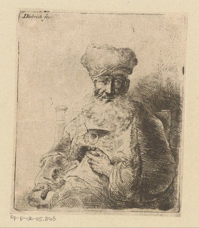 Egy zsidó pap mellszobra alkotó: Christian Wilhelm Ernst Dietrich