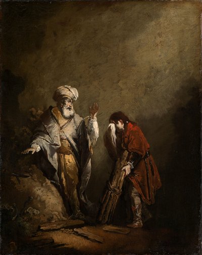 Ábrahám áldozata alkotó: Christian Wilhelm Ernst Dietrich