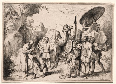 Fülöp diakónus megkereszteli az eunuchot. alkotó: Christian Wilhelm Ernst Dietrich