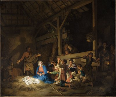 A pásztorok imádása alkotó: Christian Wilhelm Ernst Dietrich