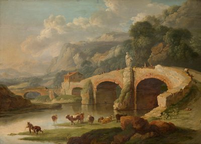 Olasz táj alkotó: Christian Wilhelm Ernst Dietrich