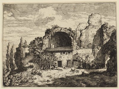 Öszvérhajtók fogadója alkotó: Christian Wilhelm Ernst Dietrich
