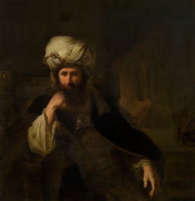 Keleti öltözetű férfi portréja alkotó: Christian Wilhelm Ernst Dietrich