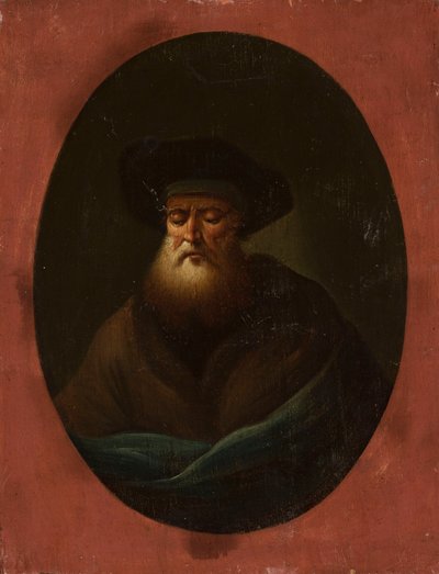 Öregember kék anyaggal alkotó: Christian Wilhelm Ernst Dietrich