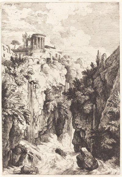Szibilla temploma, Tivoli alkotó: Christian Wilhelm Ernst Dietrich