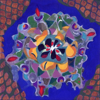 Meditáció 10, 2017 körül (akril, vászon) alkotó: Christina Saj