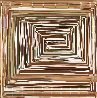 Földes spirálgeometria alkotó: Christina Sillen