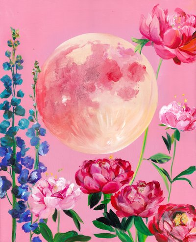 Pink Moon Garden alkotó: Christine Lindstrom