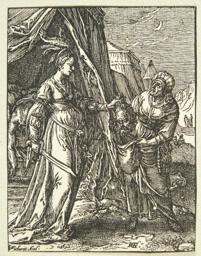 Judit Holofernész fejével alkotó: Christoffel van