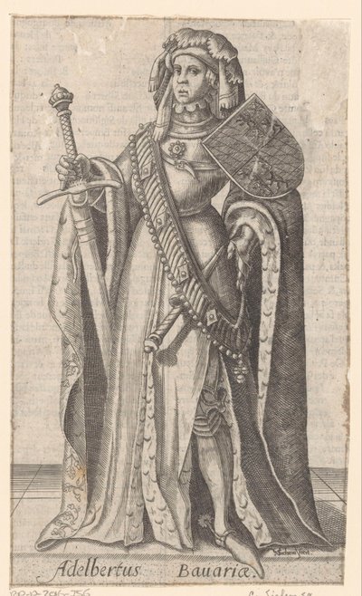 Bajor Albrecht holland, hainaut és zeeland gróf portréja alkotó: Christoffel van Sichem (I)