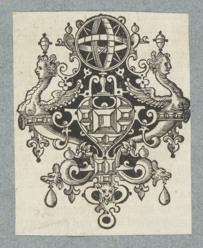 Dísz drágakövekkel és égi földgömb alkotó: Christoffel van Sichem (II) (possibly)