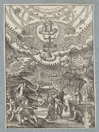 Óriási borzalmak a Földön az utolsó ítélet előtt alkotó: Christoffel van Sichem (II)