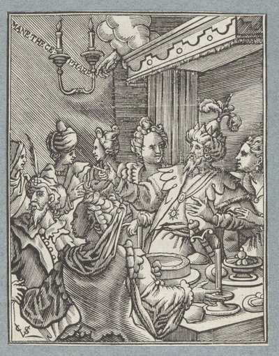 Belsazár ünnepe alkotó: Christoffel van Sichem (II)