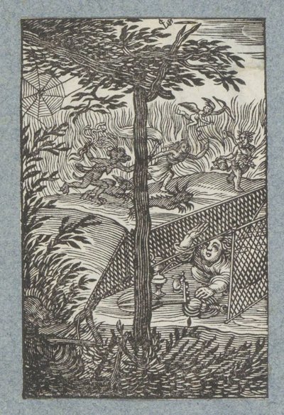 A gyermek a Halál hálójába került Pia Desideria (sorozat címe) alkotó: Christoffel van Sichem (II)