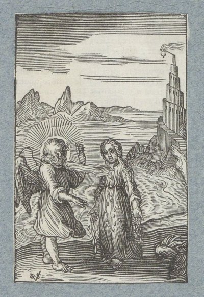 A gyermek megolvad az angyal forró lehelete alatt Pia Desideria (sorozat címe) alkotó: Christoffel van Sichem (II)