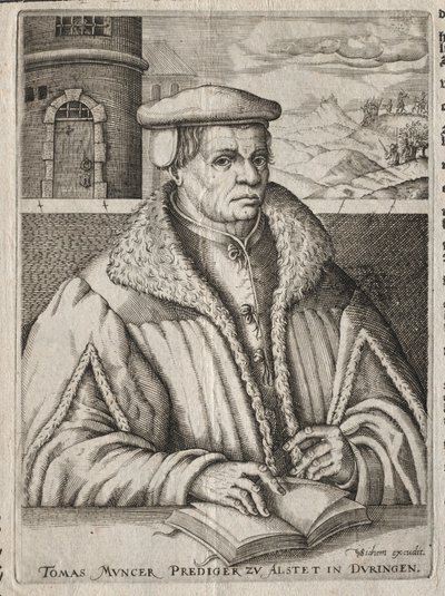 Thomas Munzer portréja alkotó: Christoffel van Sichem