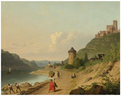 Figurák a Rajna menti pályán alkotó: Christoffer Wilhelm Eckersberg