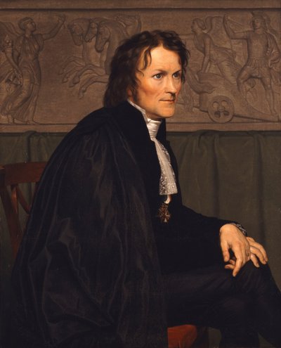 Bertel Thorvaldsen szobrászművész portréja 1770-1844, 1838 alkotó: Christoffer Wilhelm Eckersberg