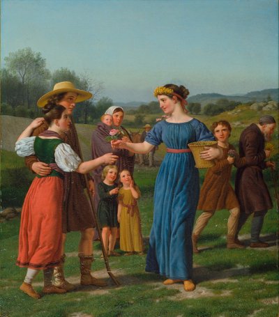"A leány messziről" Schiller verséből alkotó: Christoffer Wilhelm Eckersberg