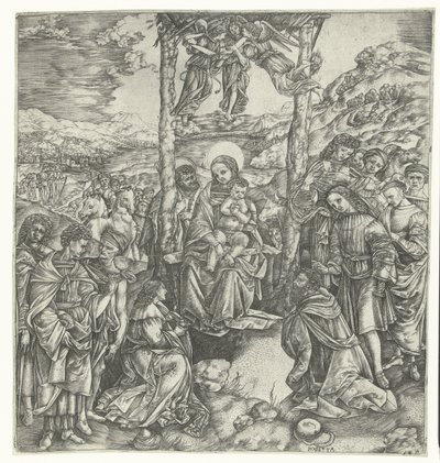A királyok imádása alkotó: Christoforo di Michele Robetta