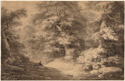 Bükkfa pihenő utazóval, 1803. alkotó: Christoph Nathe