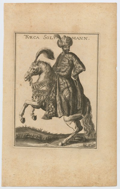II. Szulejmán 1642-1691, az Oszmán Birodalom szultána, 1710 alkotó: Christoph Wiegel