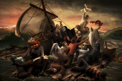 Halloween-szörnyek csónakja alkotó: Christophe Kiciak