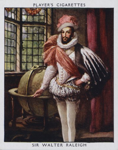 Sir Walter Raleigh (színes litó) alkotó: Christopher (after) Clark
