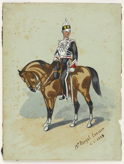 13. Bengal Lancers, 1914 körül alkotó: Christopher Clark