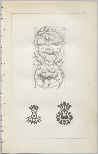 A dekoratív tervezés művészete: egy függelék, amely megadja a nap óráit, amikor a virágok nyílnak, kiadó: Day & Son, London, 1862 alkotó: Christopher Dresser